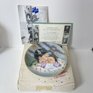 A Time To Be Born Gregory Perillo‎ Collectible Plate Knowles March of Dimes 1989